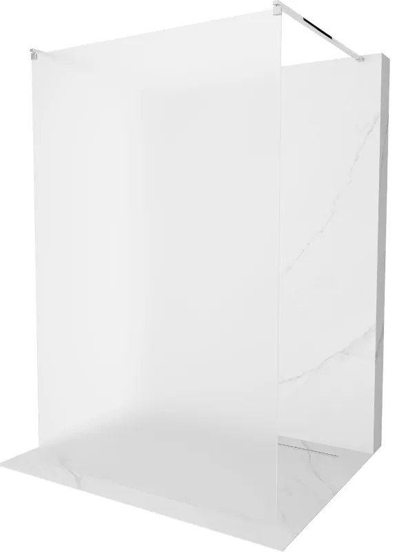 Mexen Kioto, átmenő zuhanyparaván 100 x 200 cm, 8 mm-es jégüveg, 2 x króm stabilizáló távtartó, 800-100-002-01-30