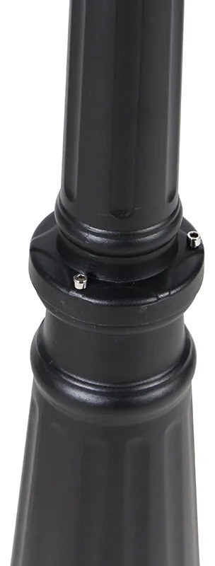 Fekete kültéri lámpa 220 cm 2-lámpás IP44 - Havana