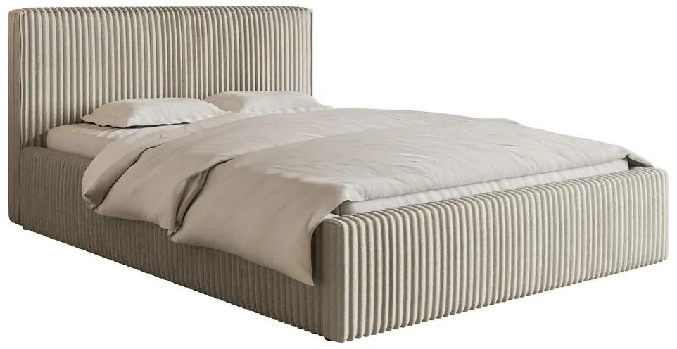 Franciaágy 180 cm Tulia 180  (világos bézs + fekete). Akció -19%. 1100273