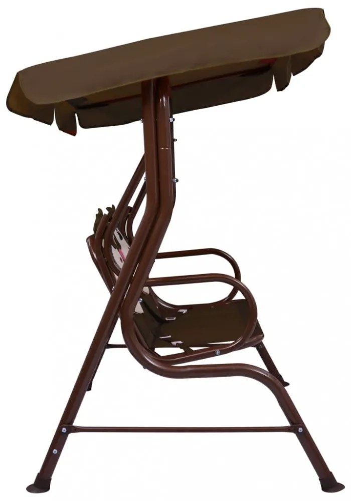 barna szövet gyermek hintapad 115 x 75 x 110 cm