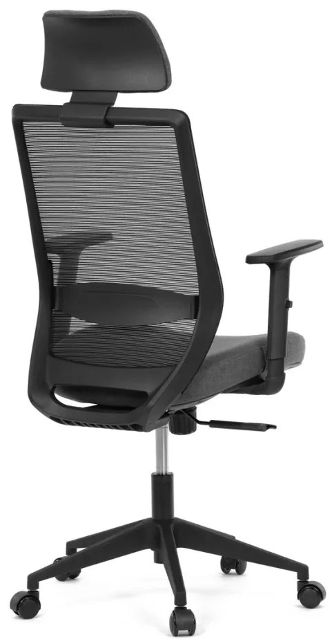 Scaun pivotant negru cu mecanism sincron. KA-V3329
