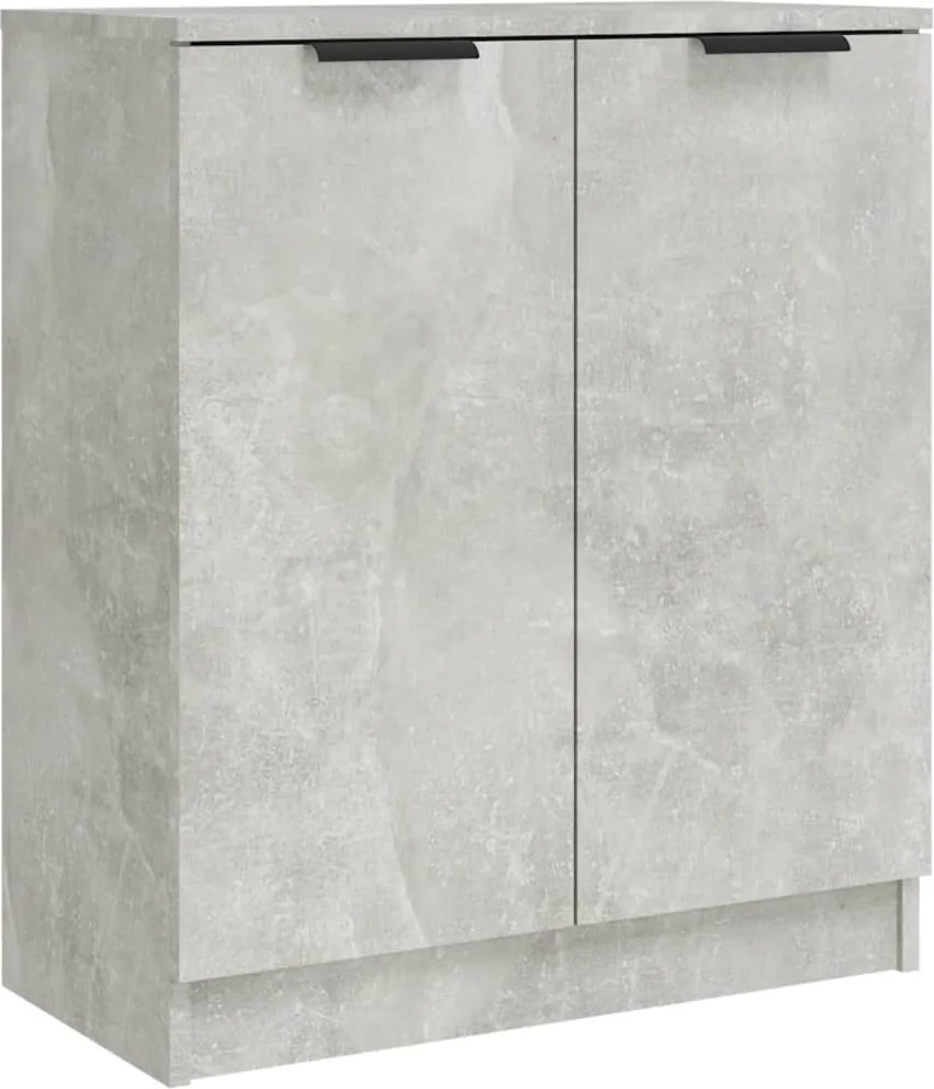 vidaXL betonszürke szerelt fa tálalóasztal 60 x 30 x 70 cm
