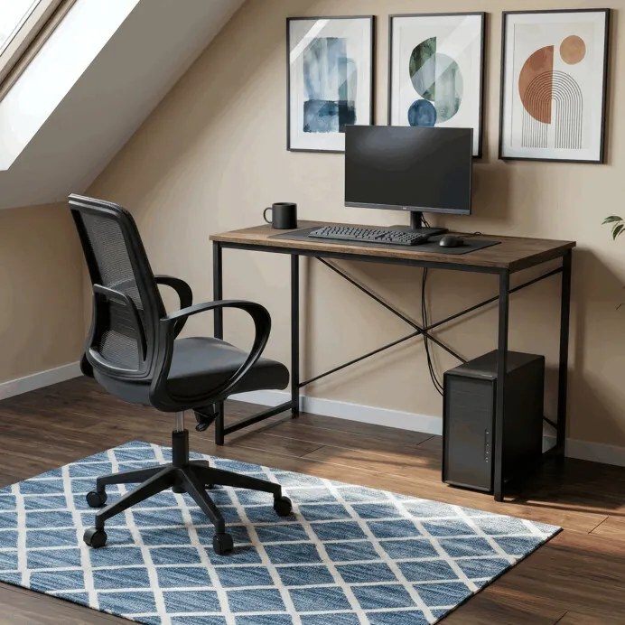 Íróasztal 100×40 cm méretben, old wood színben, MDF kivitelben GD-504 OLW