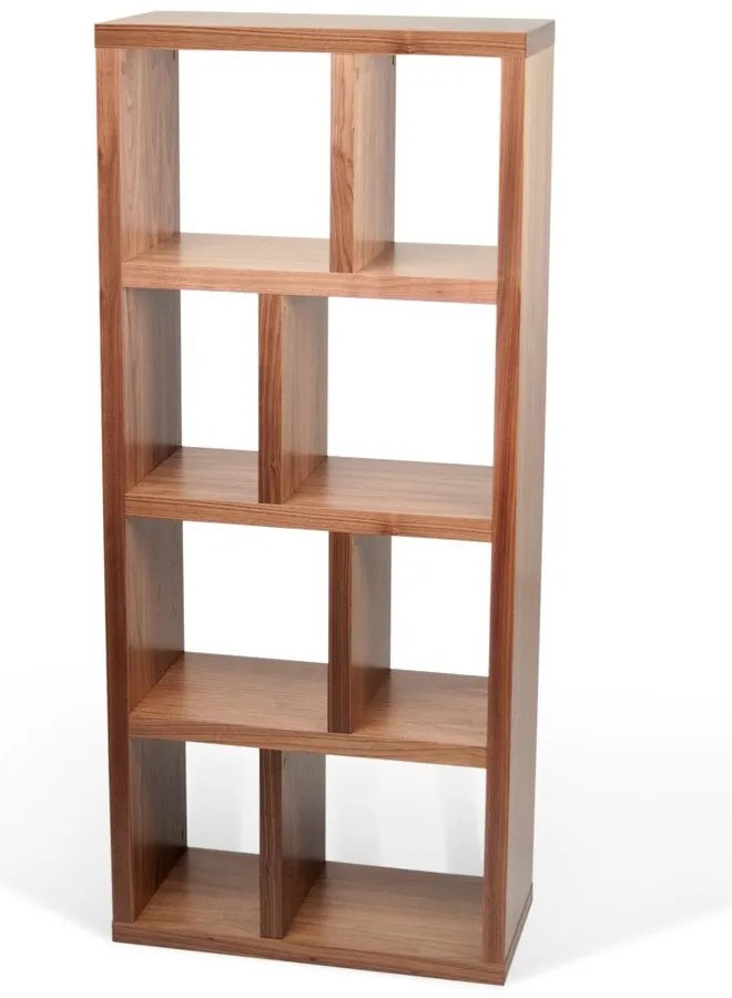 Barna könyvespolc diófa dekorral 70x159 cm Berlin – TemaHome