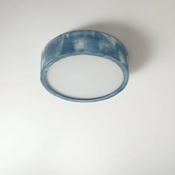 Brilagi - PINO mennyezeti lámpatest 1xE27/15W/230V, fenyő/kék, átm. 27,5 cm