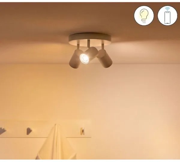 WiZ - LED RGBW dimmelhető spotlámpa IMAGEO 3xGU10/4,9W/230V fehér Wi-Fi