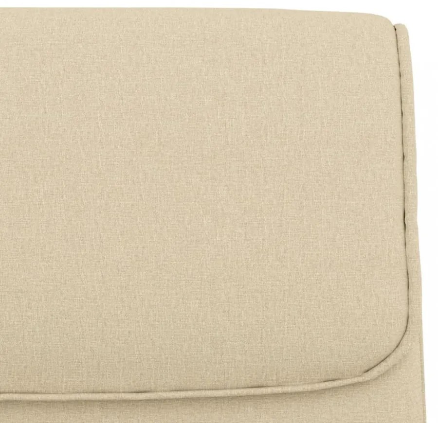 krémszínű szövet pad 100 x 64 x 80 cm