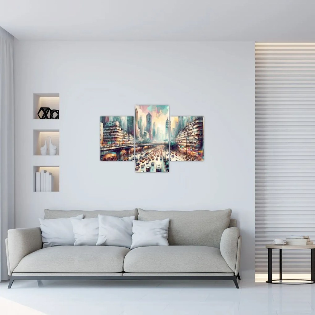 Kép - Városi élet (90x60 cm)