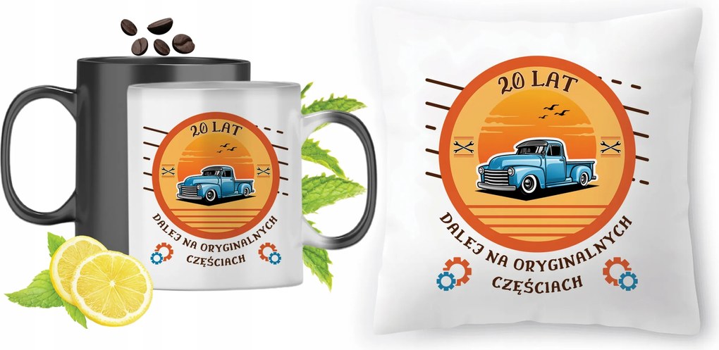 Születésnapra 20 20 db-os Varázsbögre Fotónyomtatott Párna Szett