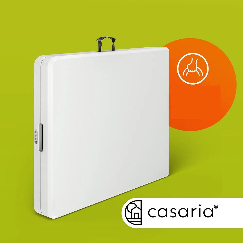 KAMIL összecsukható büféasztal, 76x183x74cm, fehér Casaria