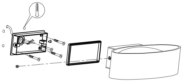Eglo 98711 - LED Kültéri fali lámpa CHINOA LED/10W/230V IP44