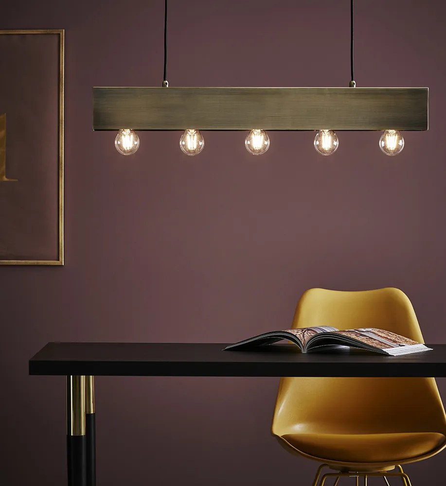 MARKSLÖJD 107038 COUTURE Modern Függesztett Lámpa Patina E27 IP20