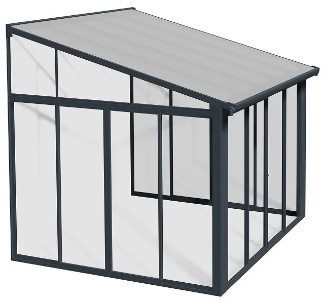 Téli kert Veranda Sanremo Palram - Canopia 3 x 3 m szürke
