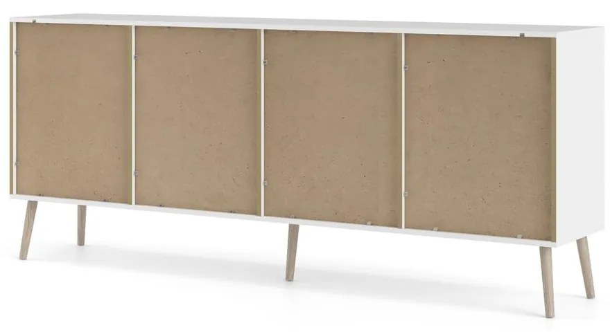 Fehér komód 196x82x39 cm Oslo – Tvilum