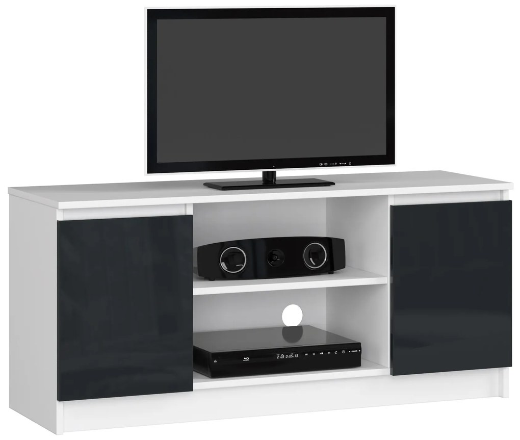 TV asztal Darian (magasfényű fekete). Akció -16%. 1068728