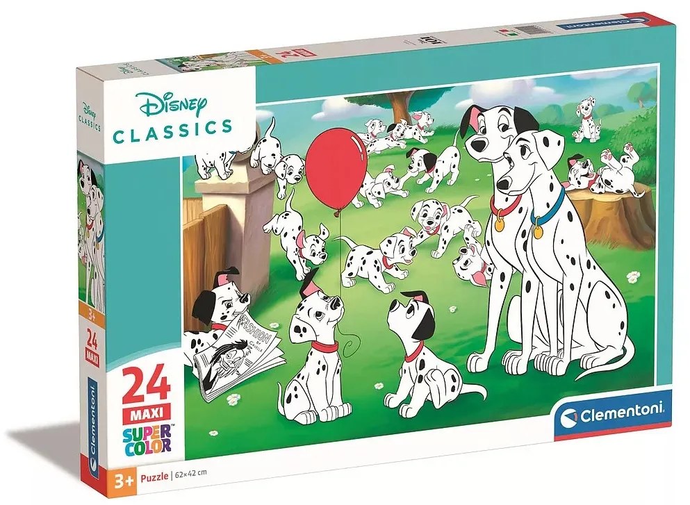 Disney 101 kiskutya Puppy Parade 24 db-os maxi puzzle Clementoni