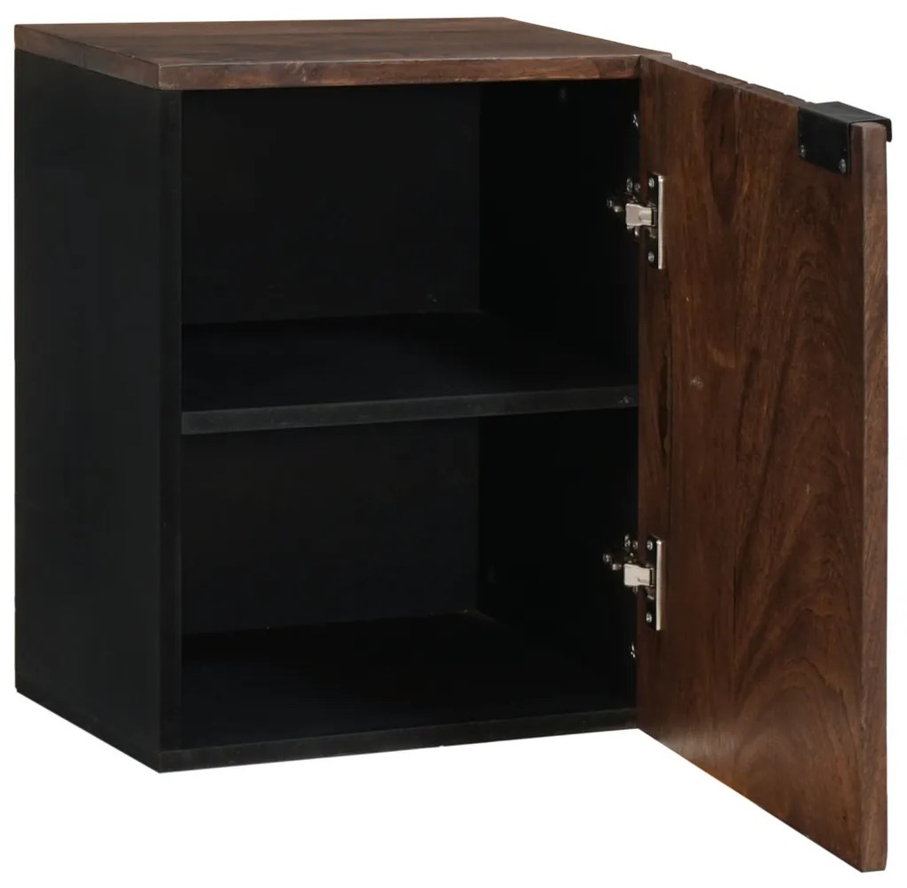 vidaXL Fürdőszobai mosdószekrény ajtóval Dió 38 x 33,5 x 48 cm Faanyag