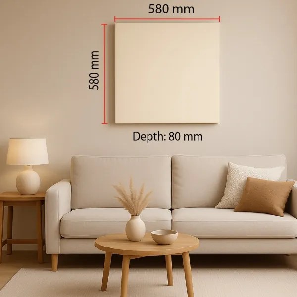 Akusztikus panel SILENCE 58x58 cm krémes