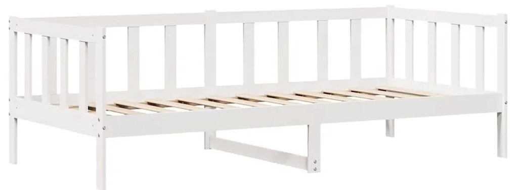 fehér tömör fenyőfa kanapéágy fiókkal 80 x 200 cm