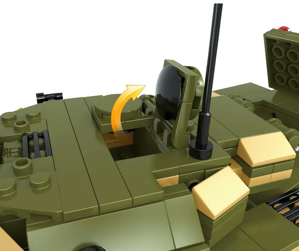 COGO® 3384 | lego-kompatibilis építőjáték | 780 db építőkocka | Nagy élethű tank
