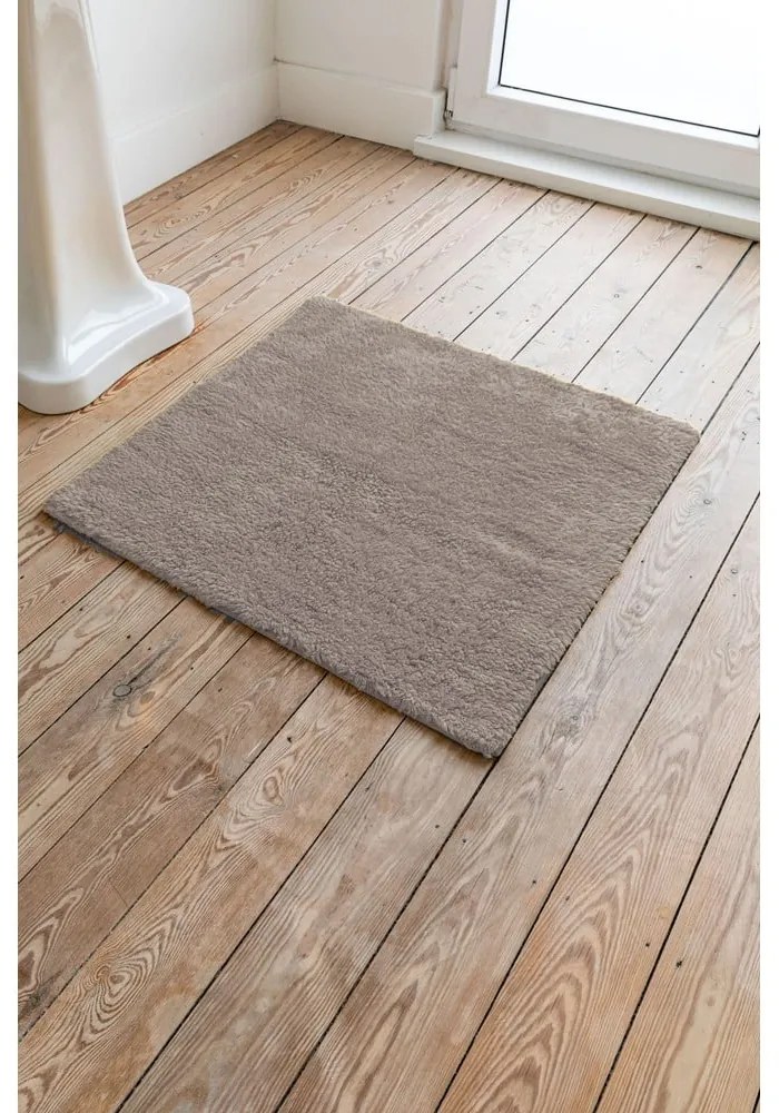 Luca barna pamut fürdőszobaszőnyeg, 60 x 60 cm - Tiseco Home Studio