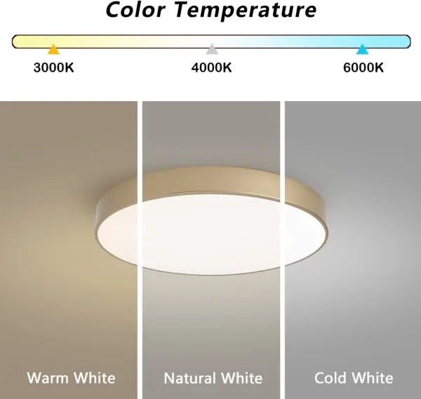 Brilagi - LED mennyezeti lámpa POOL LED/60W/230V 3000/4000/6000K átm. 50 cm aranyszínű