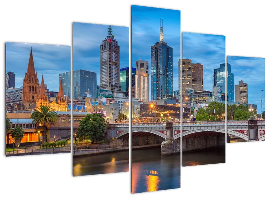 Melbourne város képe (150x105 cm)