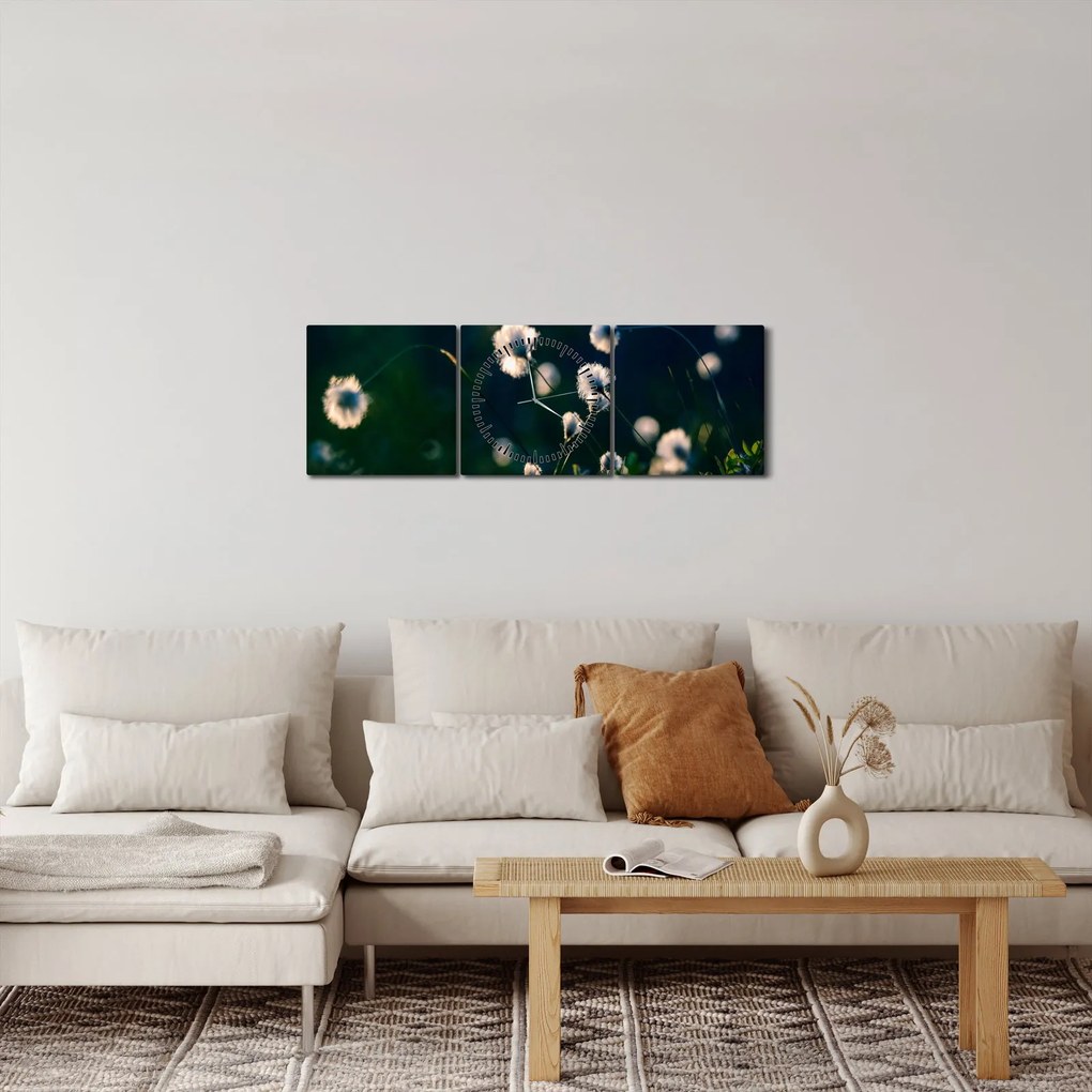 Kép - Fű (órával) (90x30 cm)