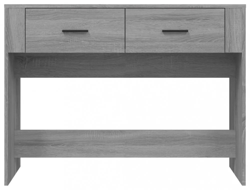 szürke sonoma színű szerelt fa tálalóasztal 100 x 39 x 75 cm