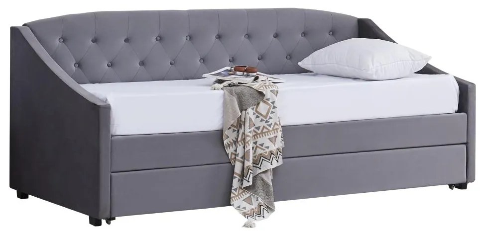 Széthúzható ágy 90 cm Asesorar (szürke) . 1116214