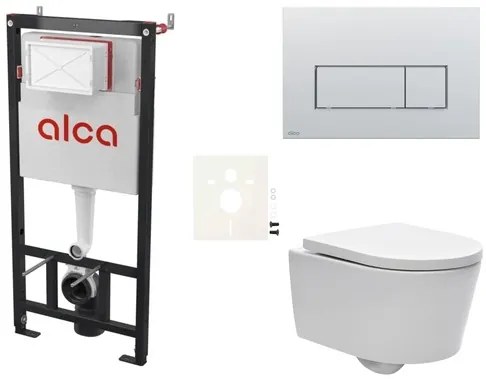 Fali WC szett Alca előtétfalas szereléshez + SAT Brevis WC SIKOASW9