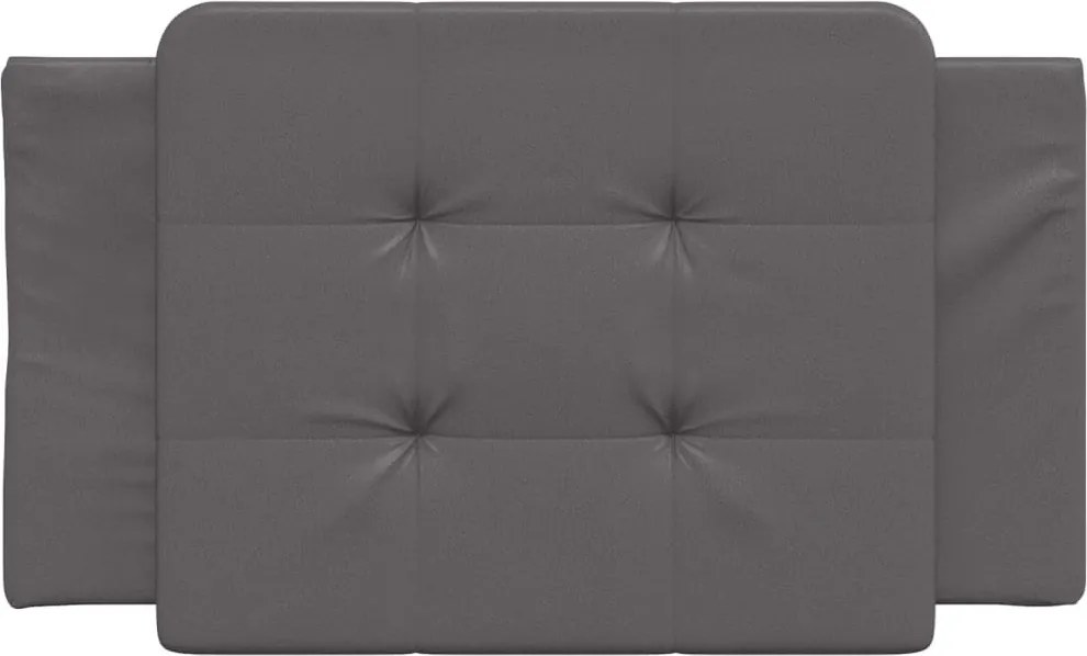 szürke műbőr fejtámla párna Zadar 90 cm