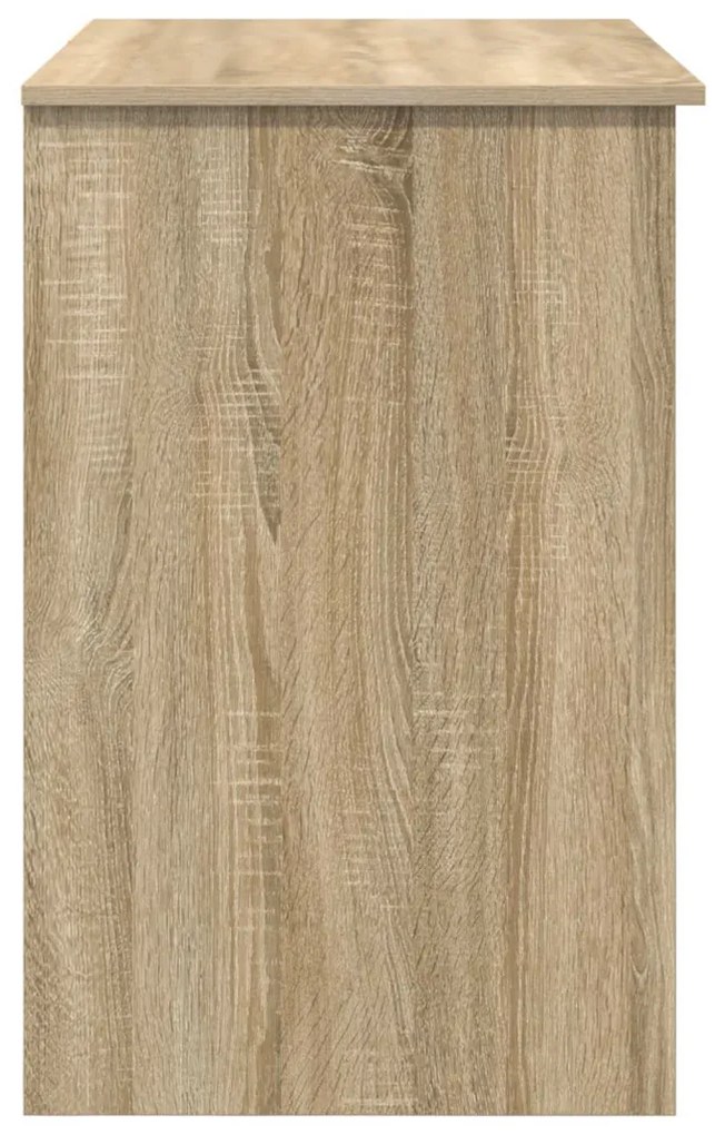 íróasztal tárolóval Sonoma tölgy 90x49.5x75 cm módosított fa
