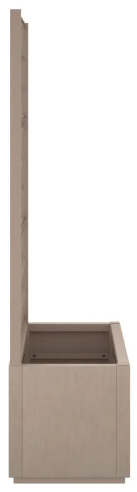 vidaXL barna polipropilén rácsos kerti ültetőláda 80 x 36 x 140 cm