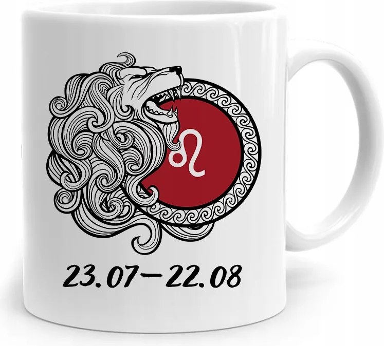 Csillagjegyek Csillagjegy Bögre Horoszkóp Oroszlán nyomott mintával