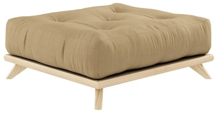 Senza Natural Clear/Wheat Beige lábtartó - Karup Design