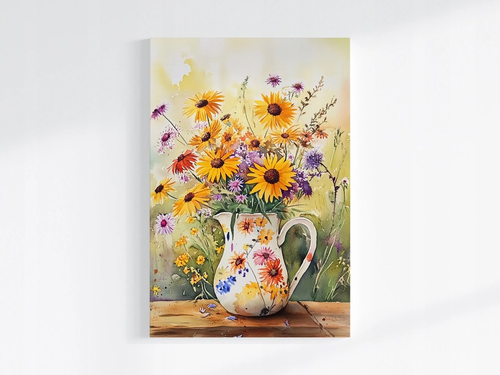 Poszter Színes Mezei Virágok Csokor Kancsó Nyár 80x120