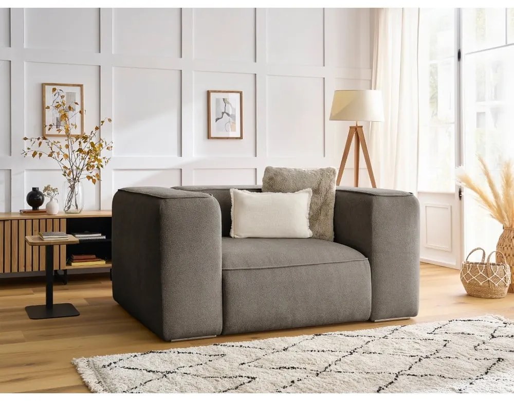 Szürkésbézs fotel Zephyr – Bobochic Paris