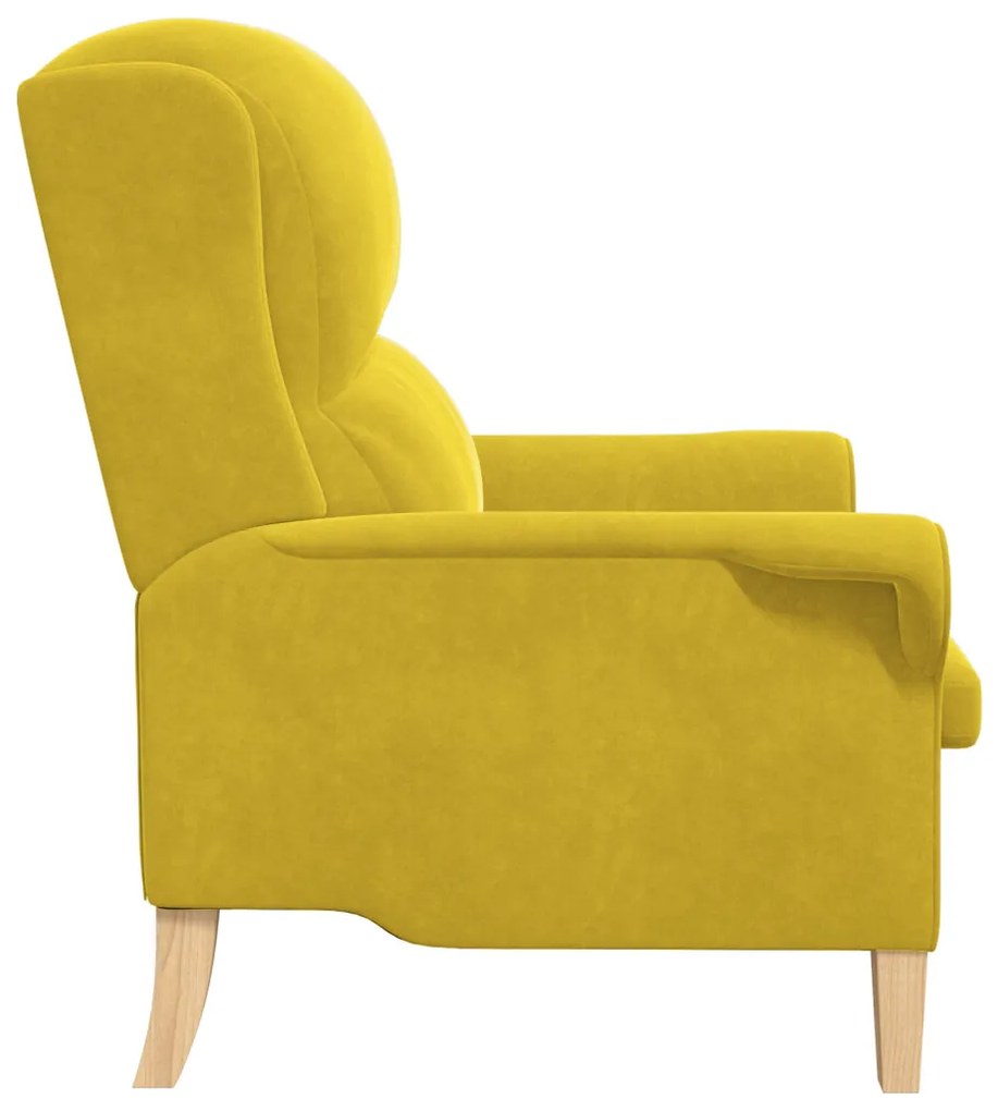 Sárga Karosszék Sárga Textil, Fa Standard Sárga Karosszék