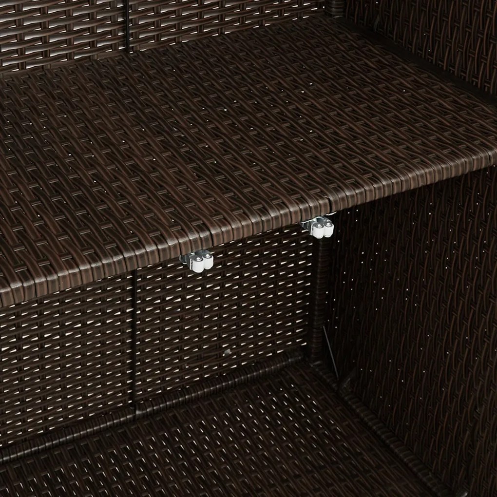 Tárolószekrény Barna 100x36x102 cm Rattan