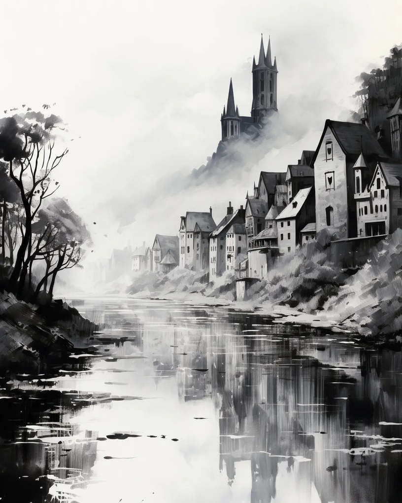 Poszter 40x50cm Ködös Reflex