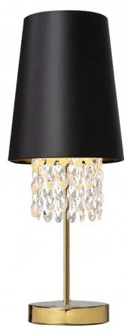 Lámpa Asztali lámpatest NESTO 3 , 6090, AC220-240V, 50/60Hz, 1*E27, max.40W, átmérő 20 cm, fekete/arany