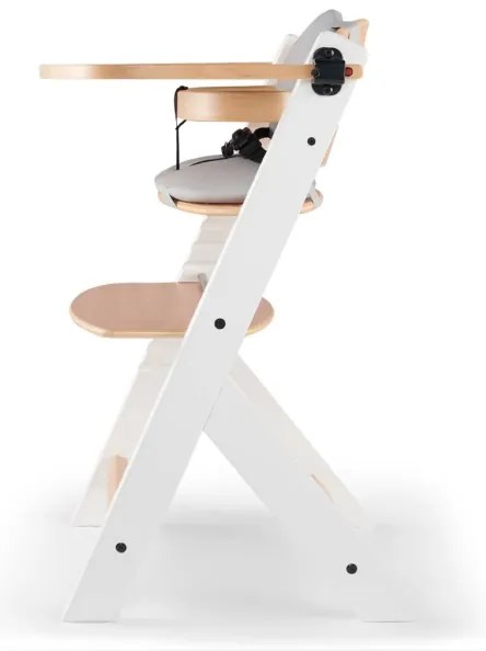 KINDERKRAFT - Gyerek étkezőszék ENOCK párnákkal szürke/fehér