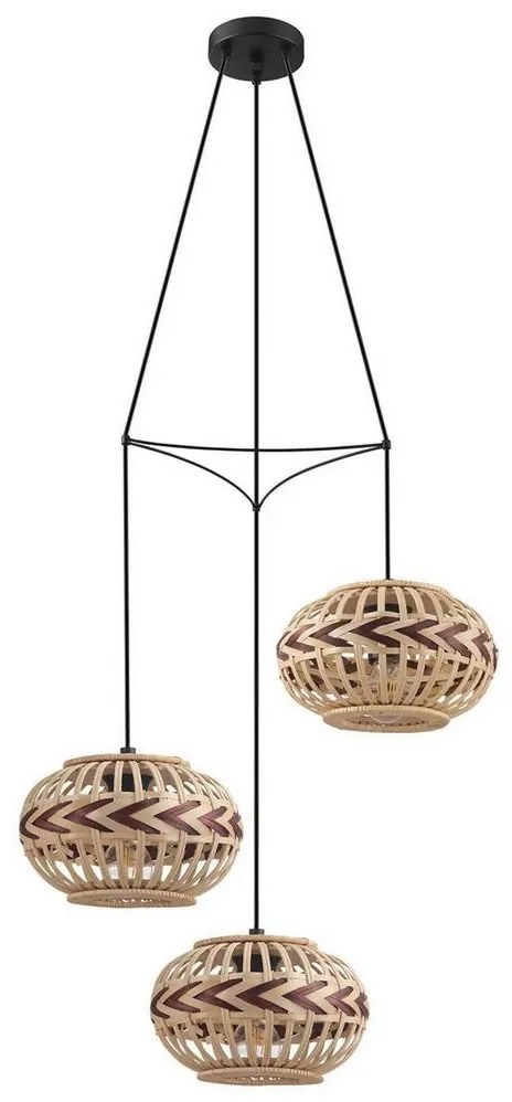 Eglo 43273 - Csillár zsinóron DONDARRION 3xE27/40W/230V