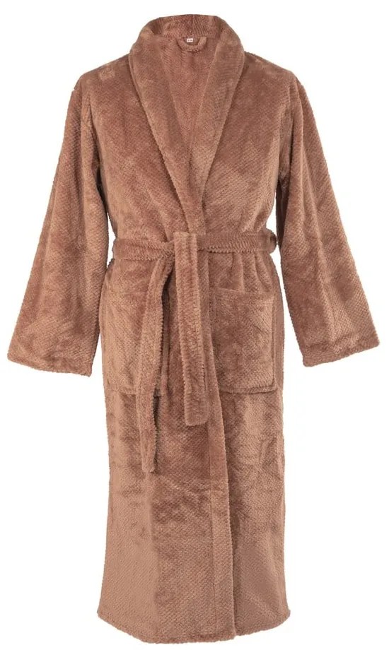 Barna mikroplüss fürdőköpeny S/M Pippa – Tiseco Home Studio