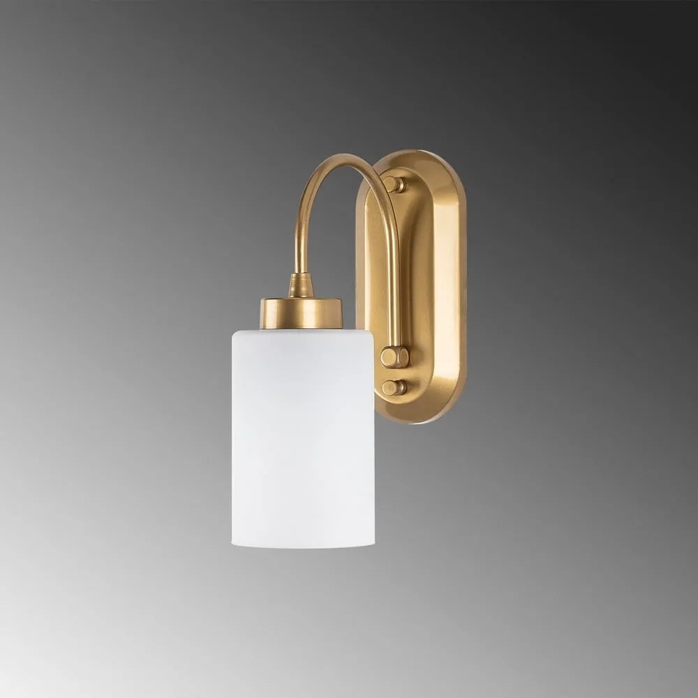 Aranyszínű fali lámpa ø 10 cm Hemikilo – Opviq lights