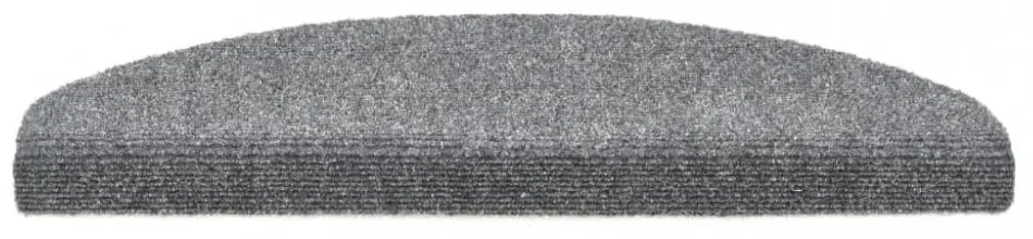 15 db világosszürke öntapadós lépcsőszőnyeg 65x21x4 cm