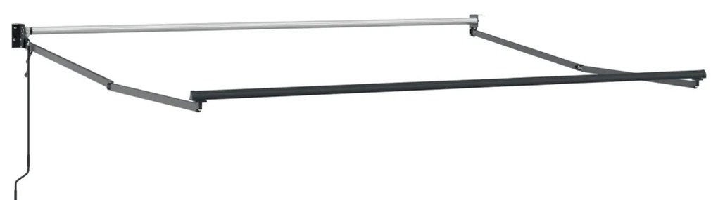 Automatikus Behúzható Napellenző Piros és Fehér Csíkos 300x250 cm