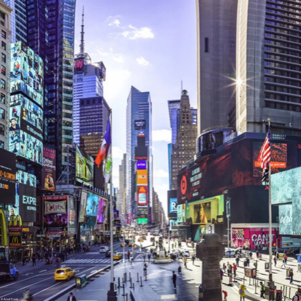 Poszter 30x30cm Times Square, Assaf Frank