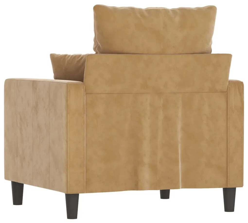 vidaXL barna bársony kanapéfotel 60 cm